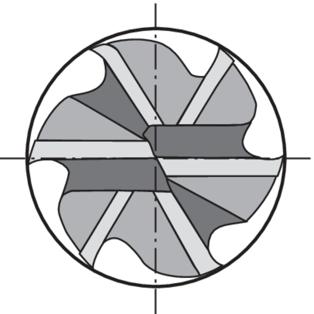 FORMAT Mehrzweckfräser 16,0mm DIN6527L VHM HA Z6-8 TiAlN