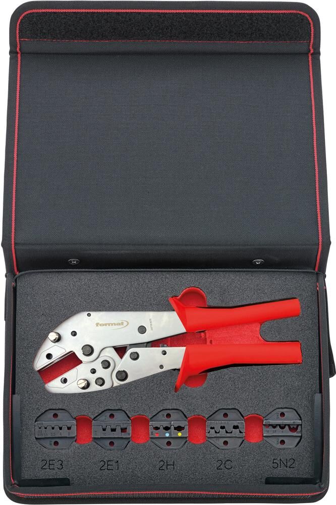 FORMAT Crimpwerkzeug-Set mit Wechseleinsätze 5-teilig