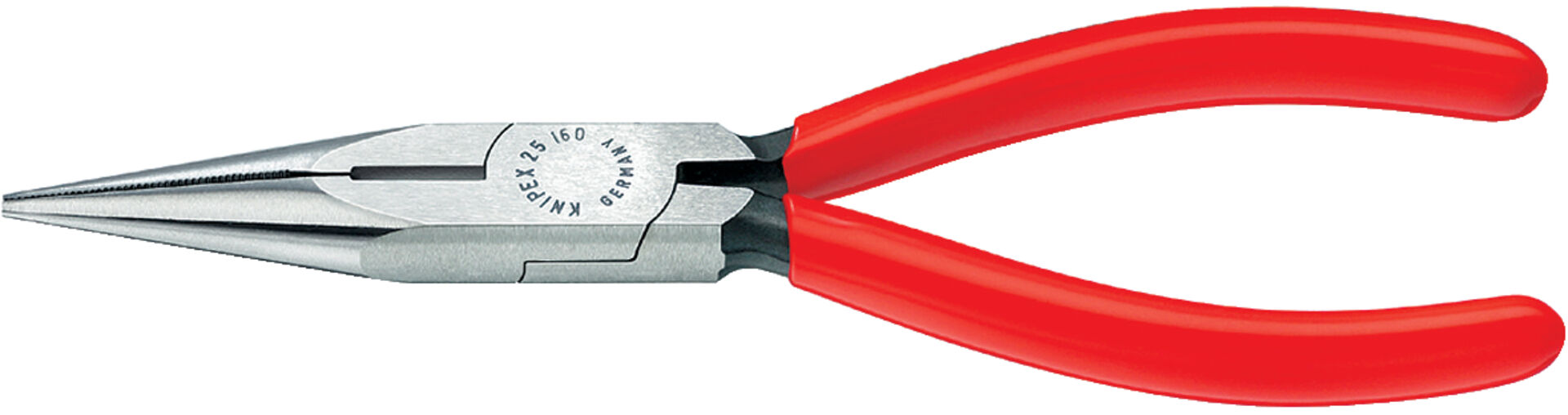 KNIPEX 25 01 140 Flachrundzange Schneide schwarz atramentiert 140mm