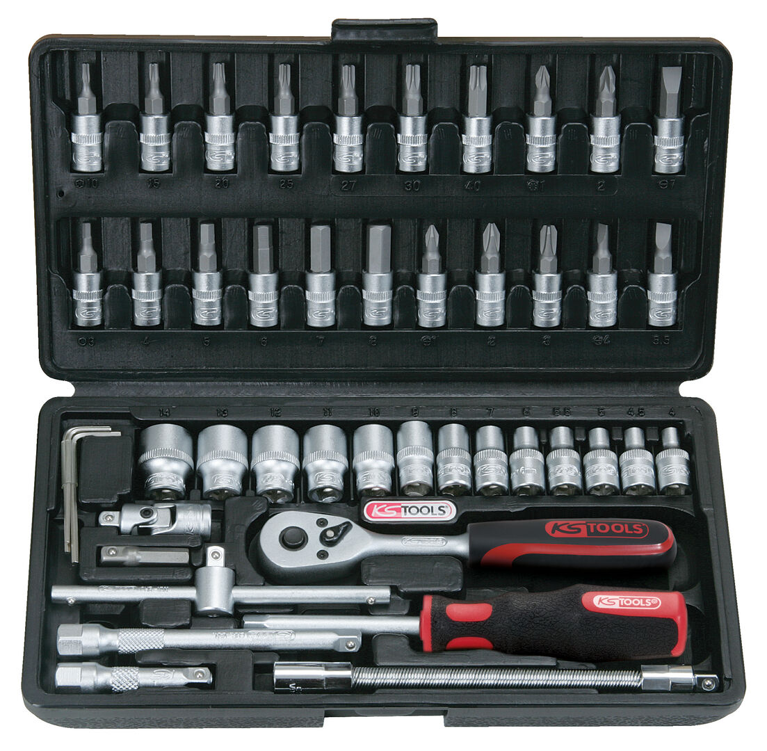 KS TOOLS Steckschlüssel Set 1/4" SUPERLOCK 46-teilig