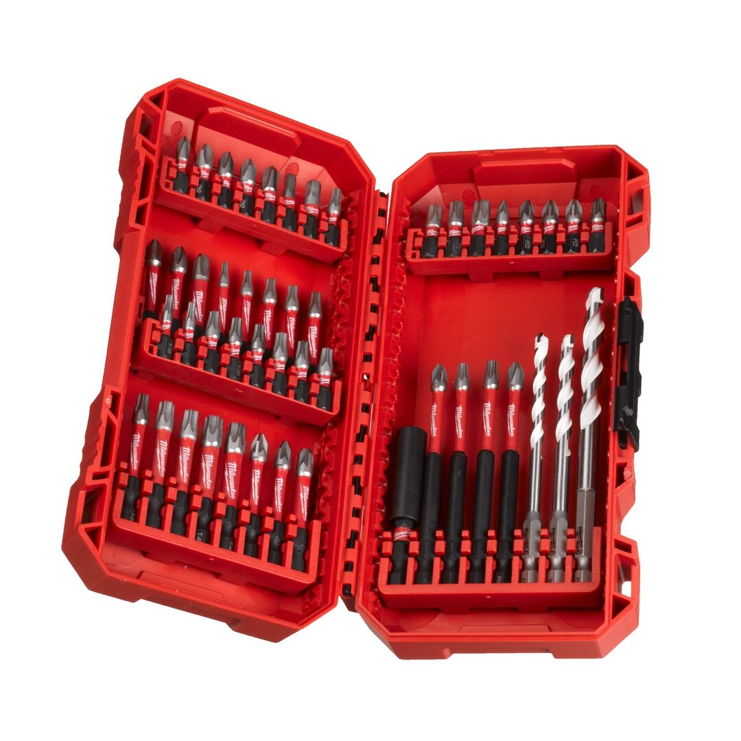 MILWAUKEE Bit Set SHOCKWAVE Bohren & Schrauben 48-teilig