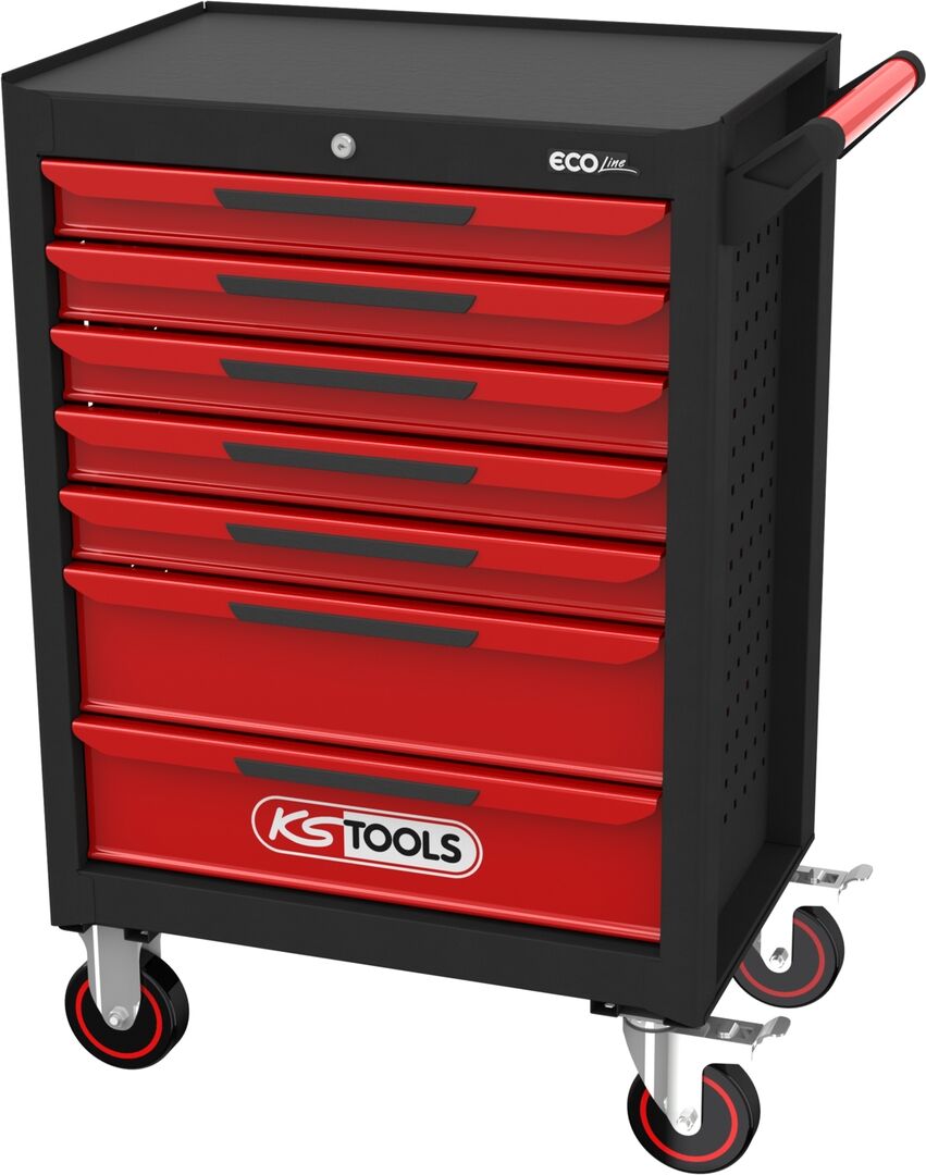KS TOOLS Werkstattwagen 7 Schubladen ECOline 897.0007
