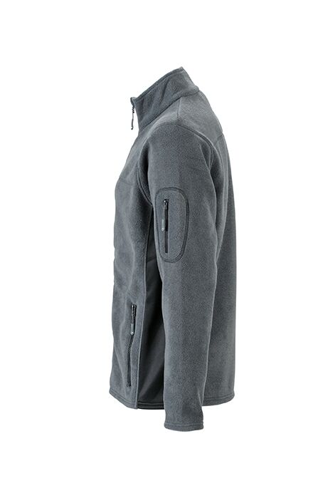 JAMES & NICHOLSON Fleecejacke carbon/black Gr. XXL