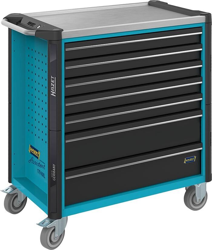 HAZET Werkstattwagen 265-teilig Werkzeugsortiment 7 Schubladen 179NXL -7/265