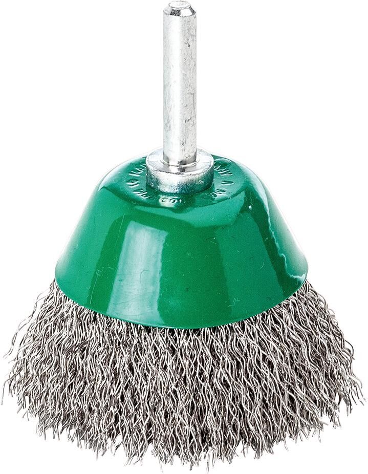 LESSMANN Schaft-Flächenbürste Edelstahl gewellt 50x0,3mm