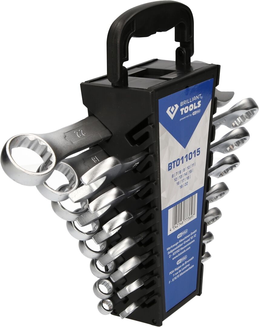 BRILLIANT TOOLS Gabelringschlüssel Set 15-teilig