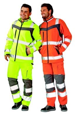 PLANAM Plaline Warnschutzjacke Softshell gelb/zink 2XL