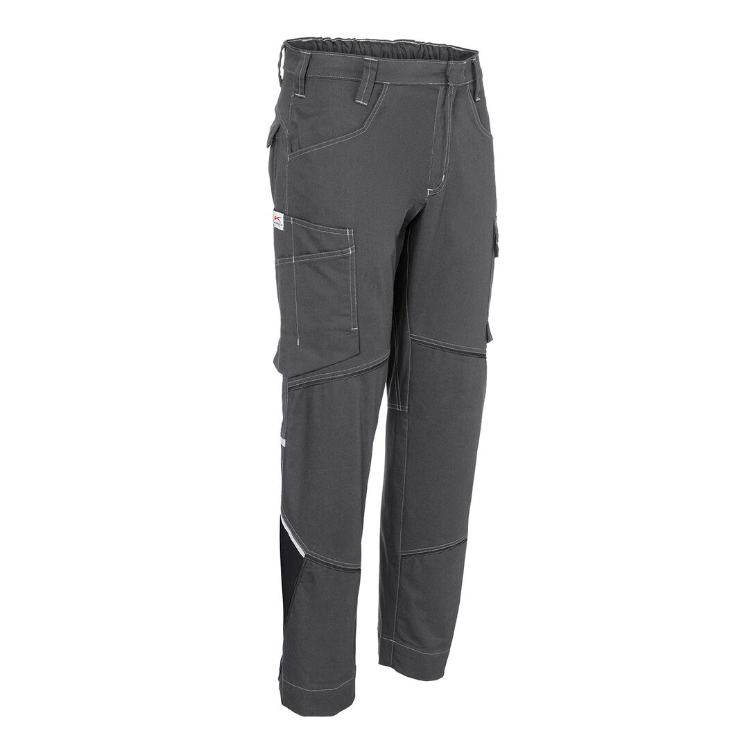 KÜBLER Hose ICONIQ cotton Gr. 52 anthrazit/schwarz