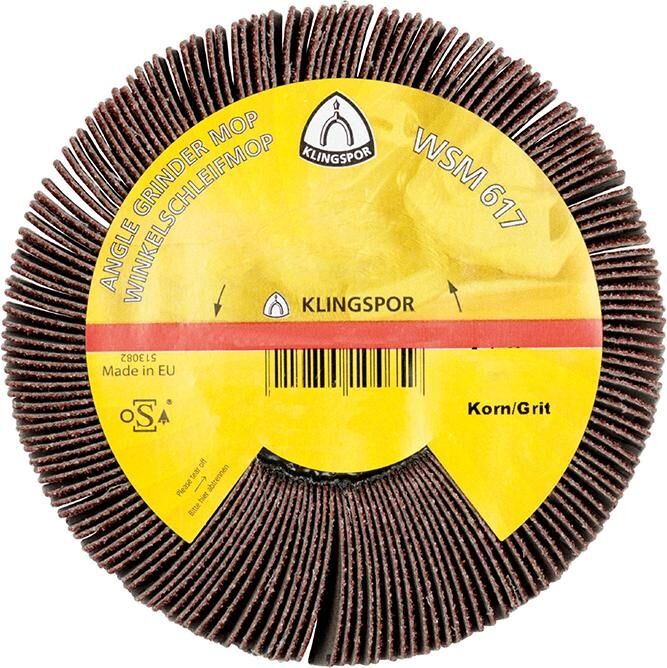KLINGSPOR Winkelschleifmop 125x20mm K120 WSM617