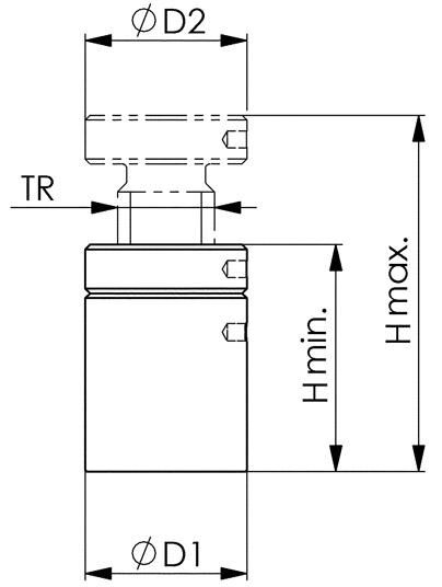 AMF Schraubbock Gr. 210 140-210mm