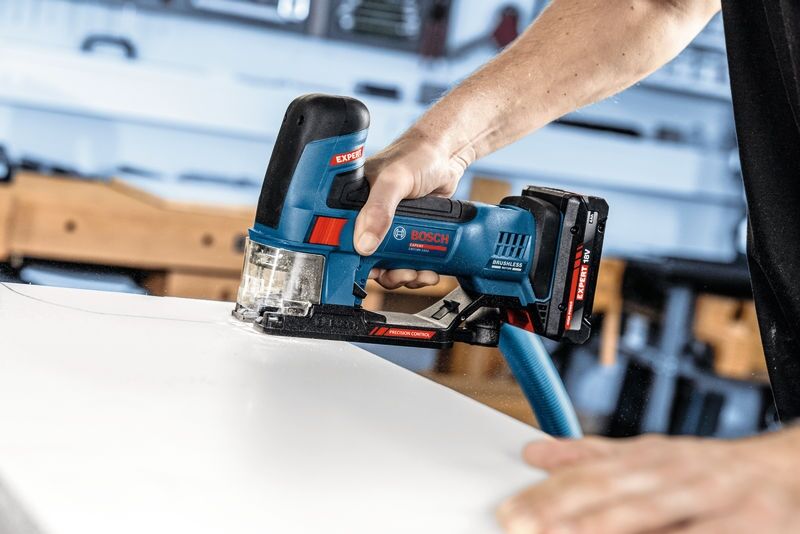 BOSCH Akku-Stichsäge EXST18V-155S solo, in L-BOXX