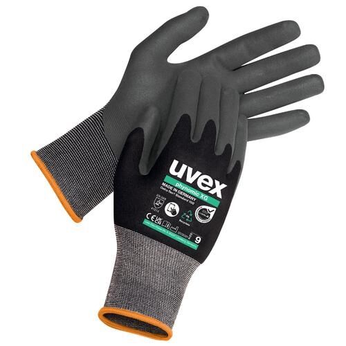 UVEX Schutzhandschuhe phynomic XG planet Gr. 7 schaumbeschichtet schwarz 6007.0