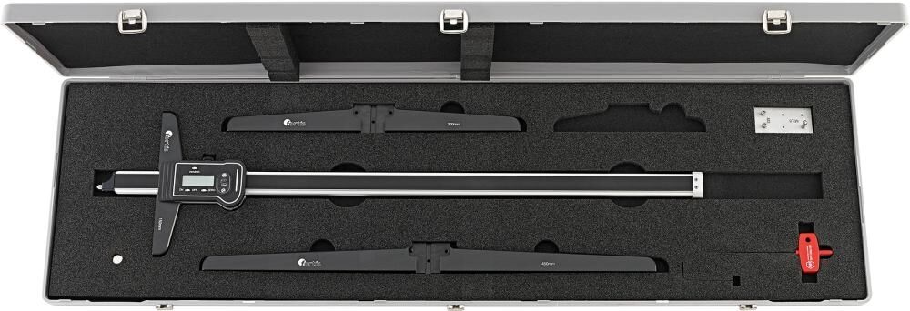 FORTIS Tiefenmessschieber Set digital 800mm leichtbau