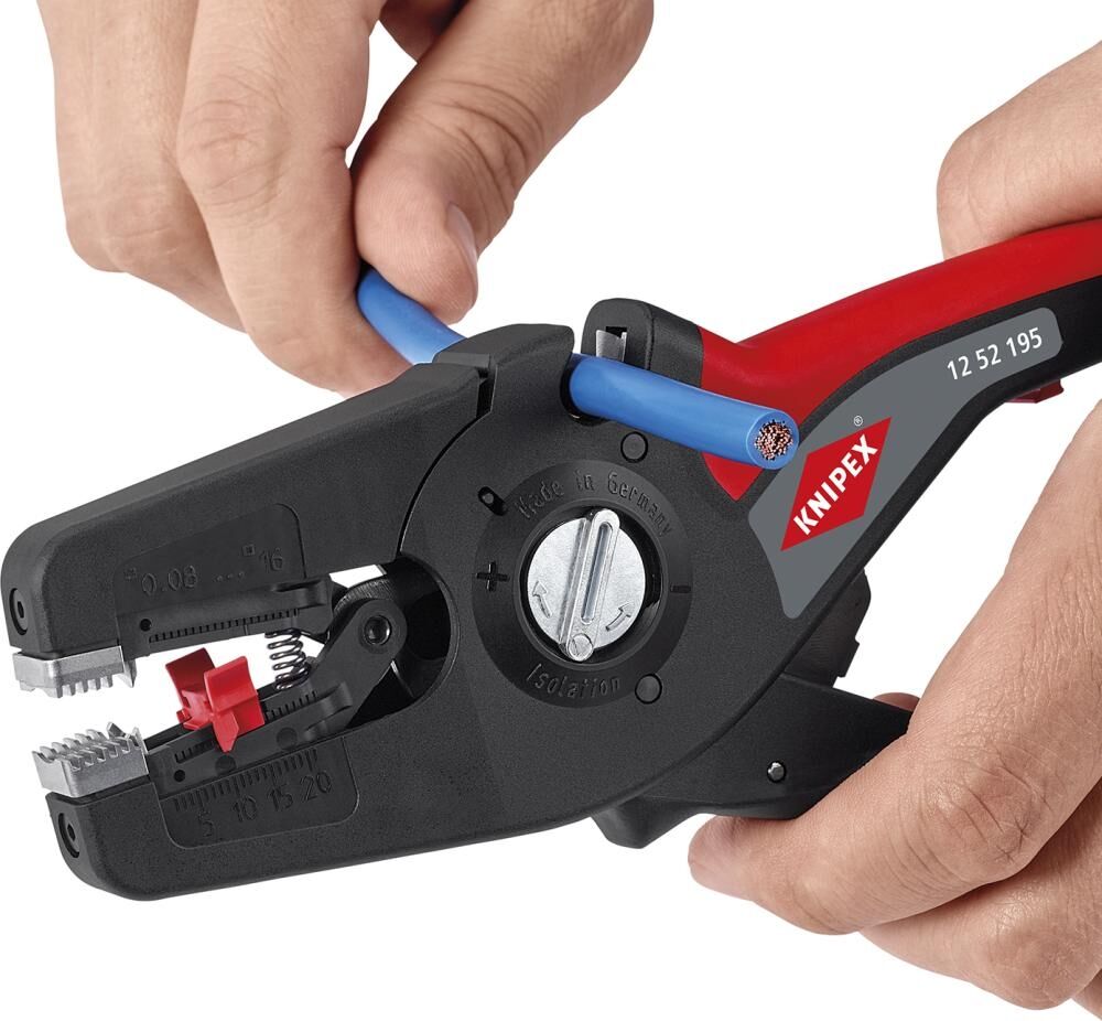 KNIPEX Automatische Abisolierzange 190mm PreciStri16 12 52 195