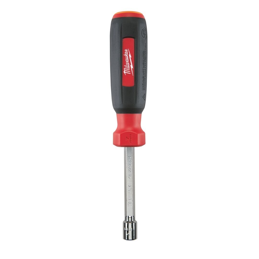 MILWAUKEE Steckschlüssel mit Griff & Durchgangsloch SW 7mm / M4