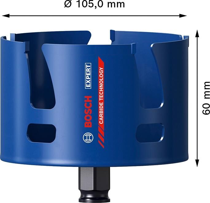 BOSCH Lochsäge EXPERT ConstructionMat 105mm
