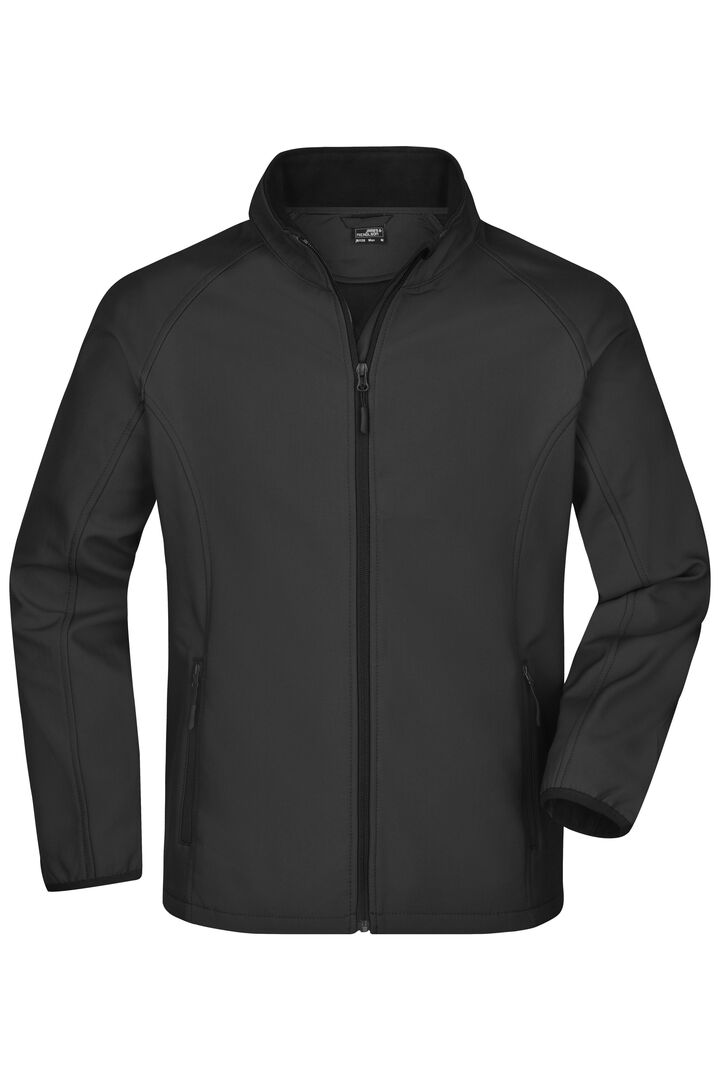 JAMES & NICHOLSON Softshelljacke Gr. XXL black/black 1130