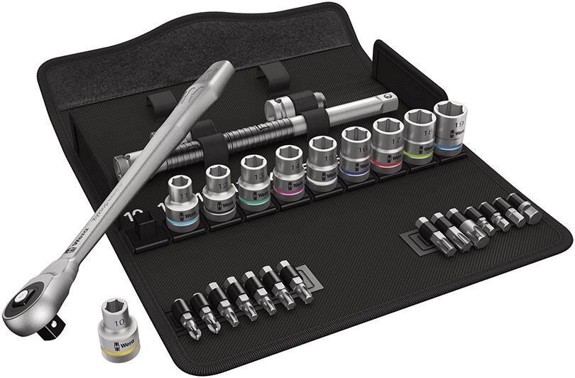 WERA Steckschlüssel Set 1/2" ZYKLOP push 28-teilig