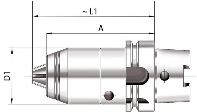 FORMAT CNC-Kurzbohrfutter für Rechts- & Linkslauf DIN69893-A