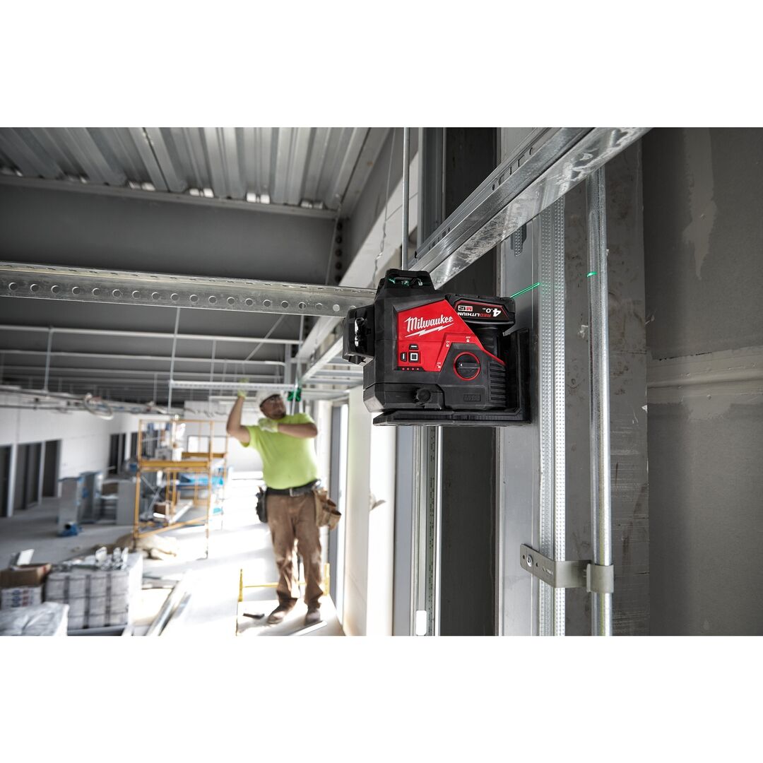 MILWAUKEE Kreuzlinienlaser 3x360 Grad M12 3PL-0C ohne Akku & Ladegerät