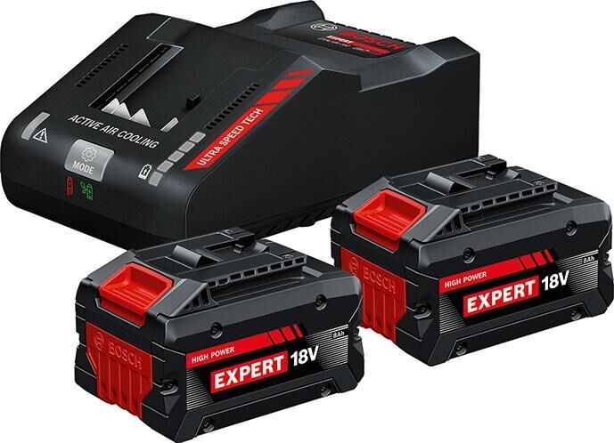 BOSCH Akku-Starter-Set 18V 2xEXBA 18V-80, EXAL 12V/18V-160