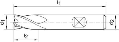 FORMAT Schaftfräser 10,0mm DIN6527 K VHM HB Z 4 TiAlN