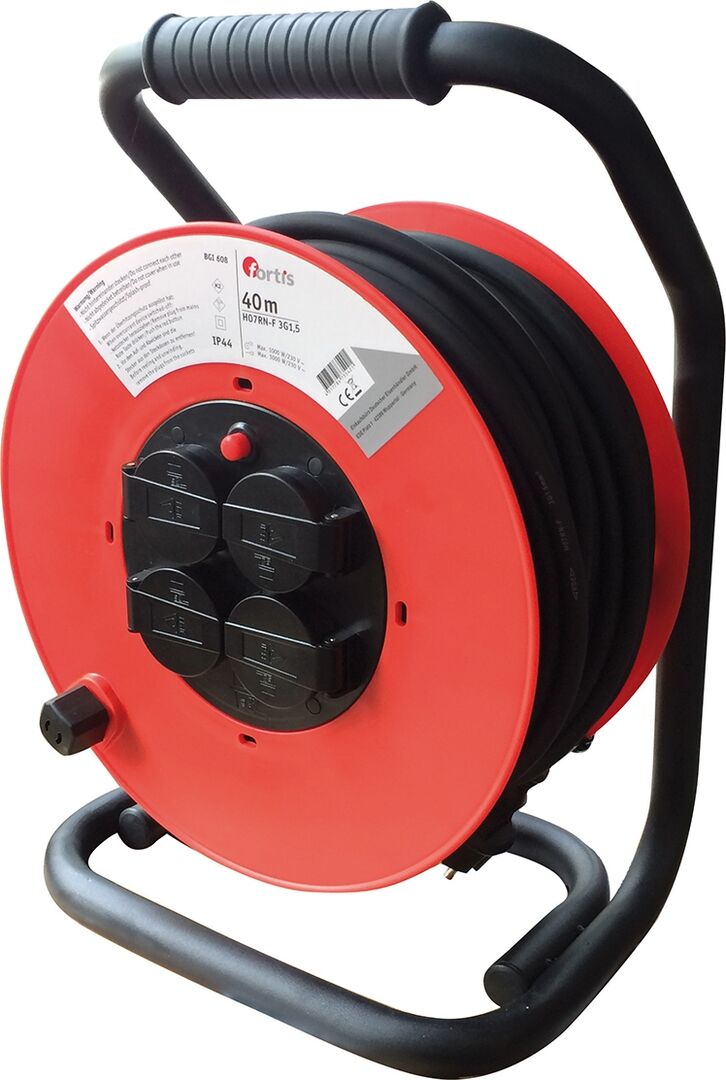 FORTIS Kabeltrommel Kunststoff 40m H07RN-F3G1,5