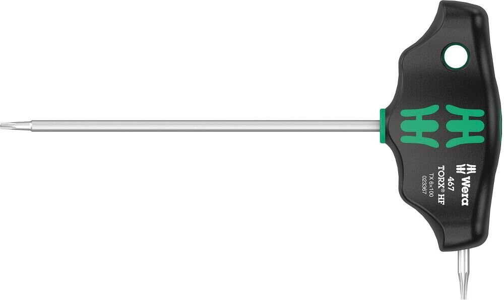 WERA Schraubendreher T-Griff TX 10x100mm Haltefunktion & Seitenabtrieb 467