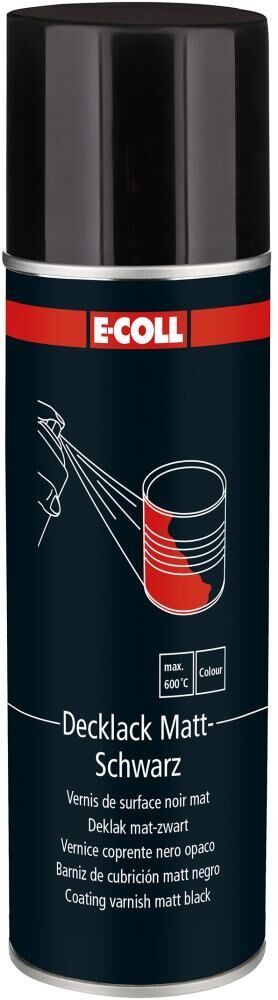 E-COLL Decklack 400ml mattschwarz