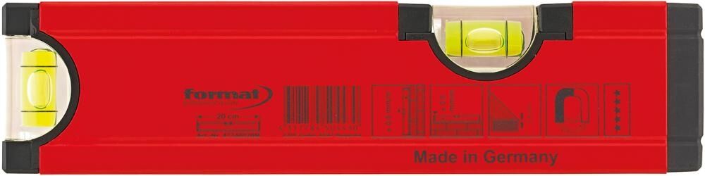 FORMAT Wasserwaage mit Magnet 20cm