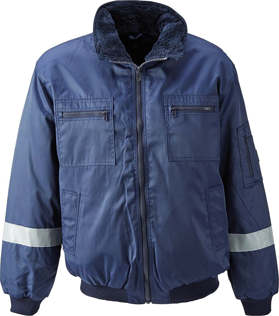 MASCOT Pilotenjacke ALASKA Gr. XXL Reflexstreifen marine