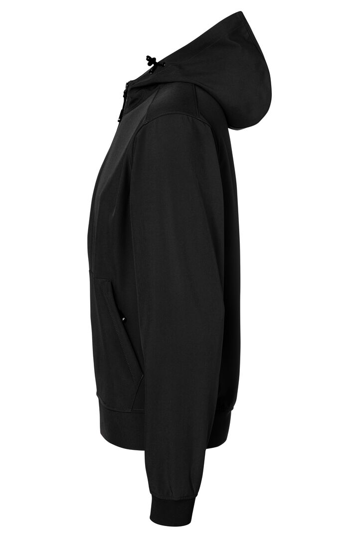 JAMES & NICHOLSON Softshelljacke Kapuze Gr. M black/black 1146
