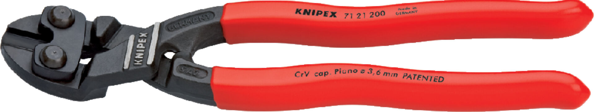 KNIPEX 71 21 200 CoBolt Kompakt- Bolzenschneider schwarz atrA 200mm