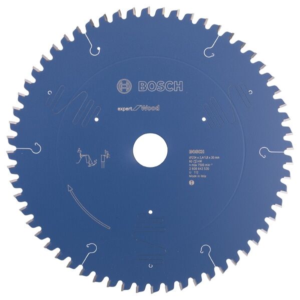 BOSCH Kreissägeblatt HW Expert 254x30x2,4/1.8 60T WZ