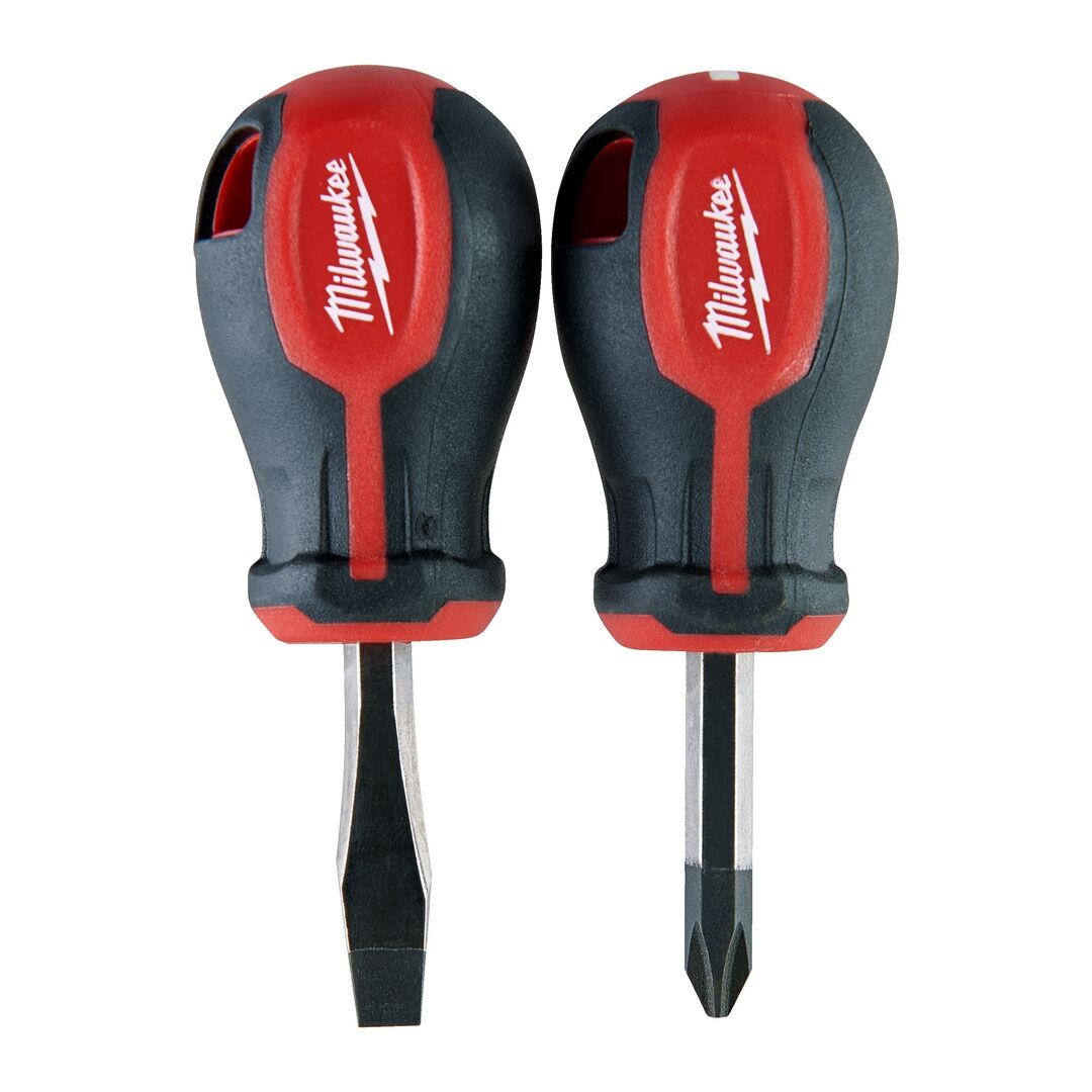 MILWAUKEE Schraubendreher Set Stubby 2-teilig PZ/SL Tri-Lobe
