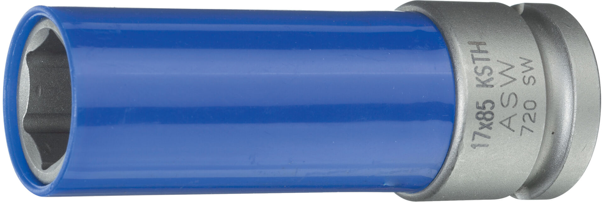 ASW Kraft Steckschlüsseleinsatz 1/2" 17x85mm Leichtmetall-Felge blau