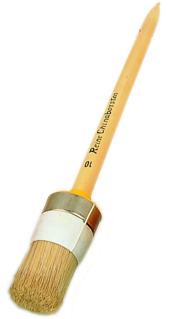 WEMAG Rundpinsel Größe 8 bombiert Naturborste 90% Top hell