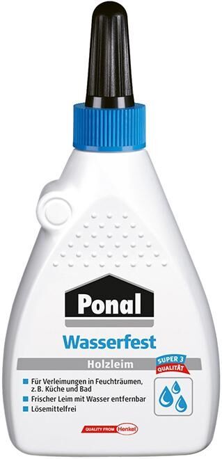 PONAL Super 3 PVAc Holzleim weiß wasserf 120g Flasche F