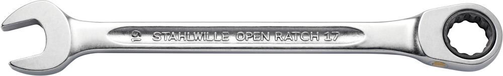STAHLWILLE Ringmaulschlüssel Ratschenschlüssel gerade 17mm