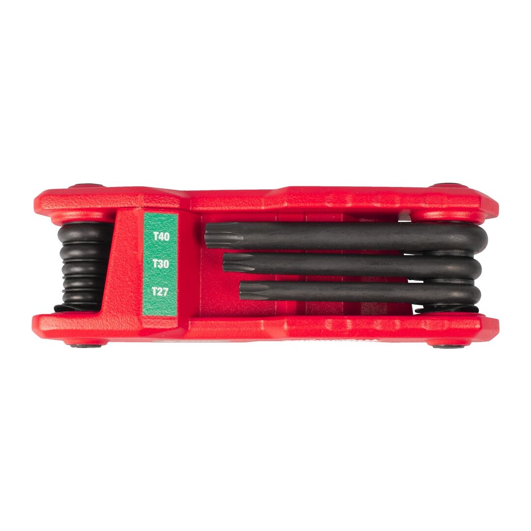MILWAUKEE Klapp-Torxschlüssel Set T9 T10 T15 T20 T25 T27 T30 T40
