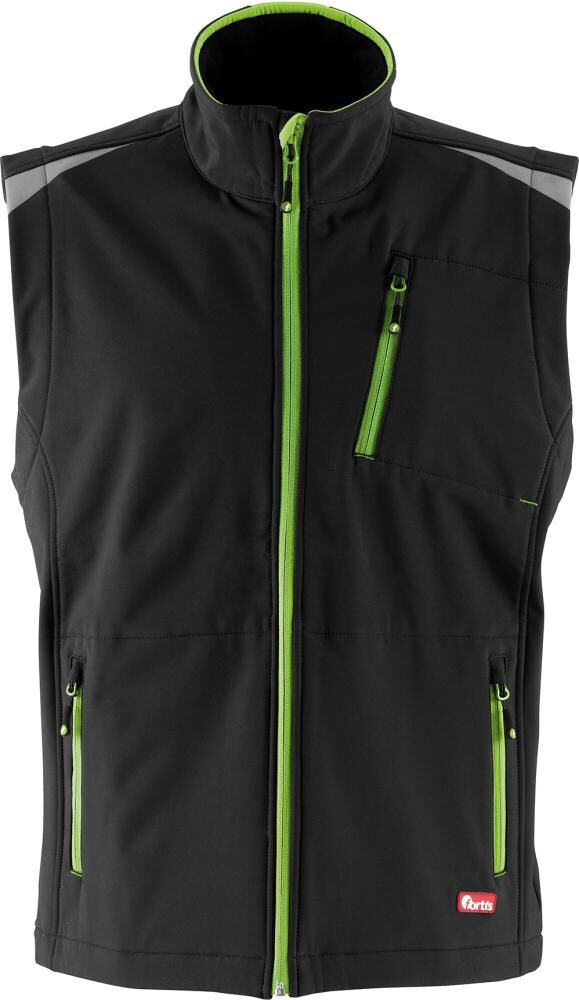 FORTIS Weste 24 schwarz/limegreen,Gr. 3XL