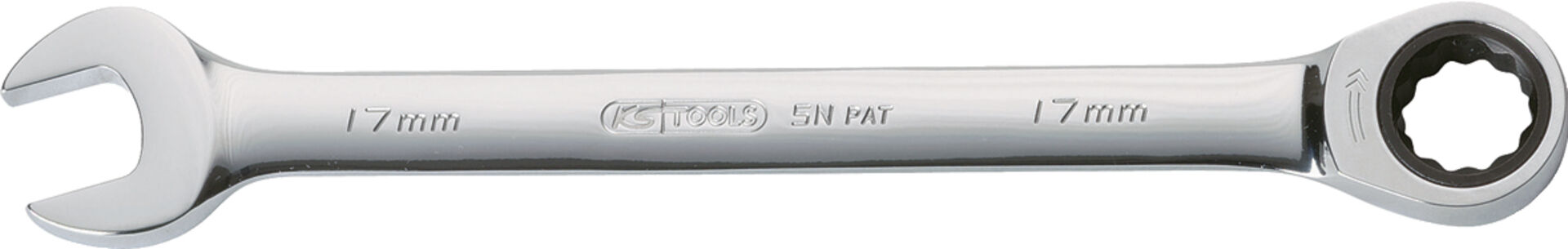 KS TOOLS Ringschlüssel Ratschenschlüssel 6mm gerade GEARplus CrV