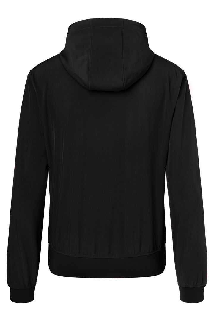 JAMES & NICHOLSON Softshelljacke Kapuze Gr. M black/black 1146