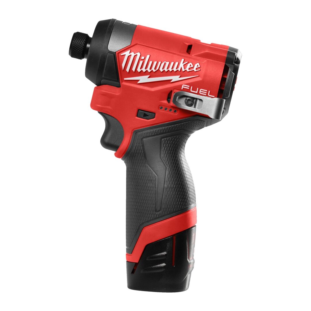 MILWAUKEE Akku-Schlagschrauber 1/4" Hex M12FID2-202X 2x12V/2,0Ah Ladegerät