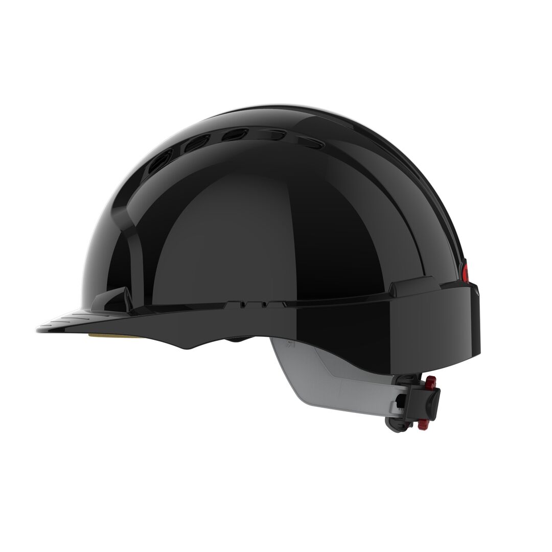 JSP Schutzhelm EVO3 AJF170 belüftet mit Schirm schwarz