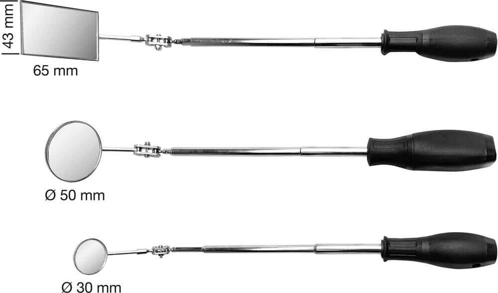 HESSE Suprabeam Inspektionsset 3-tlg Taschenl.Q1m Lichtumlenker Magnetheber