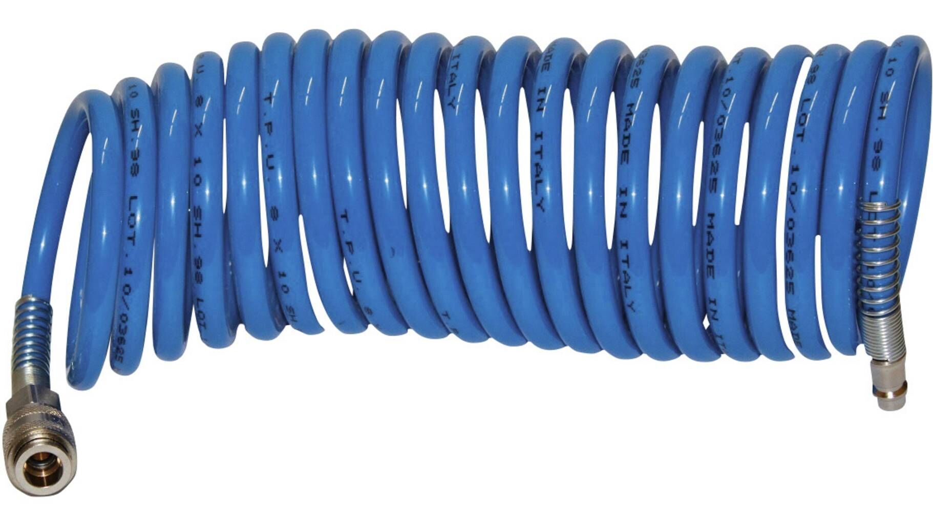 AEROTEC Spiralschlauch PRO 8mmx10mit PU inkl. Kupplung & Stecker NW 7,2