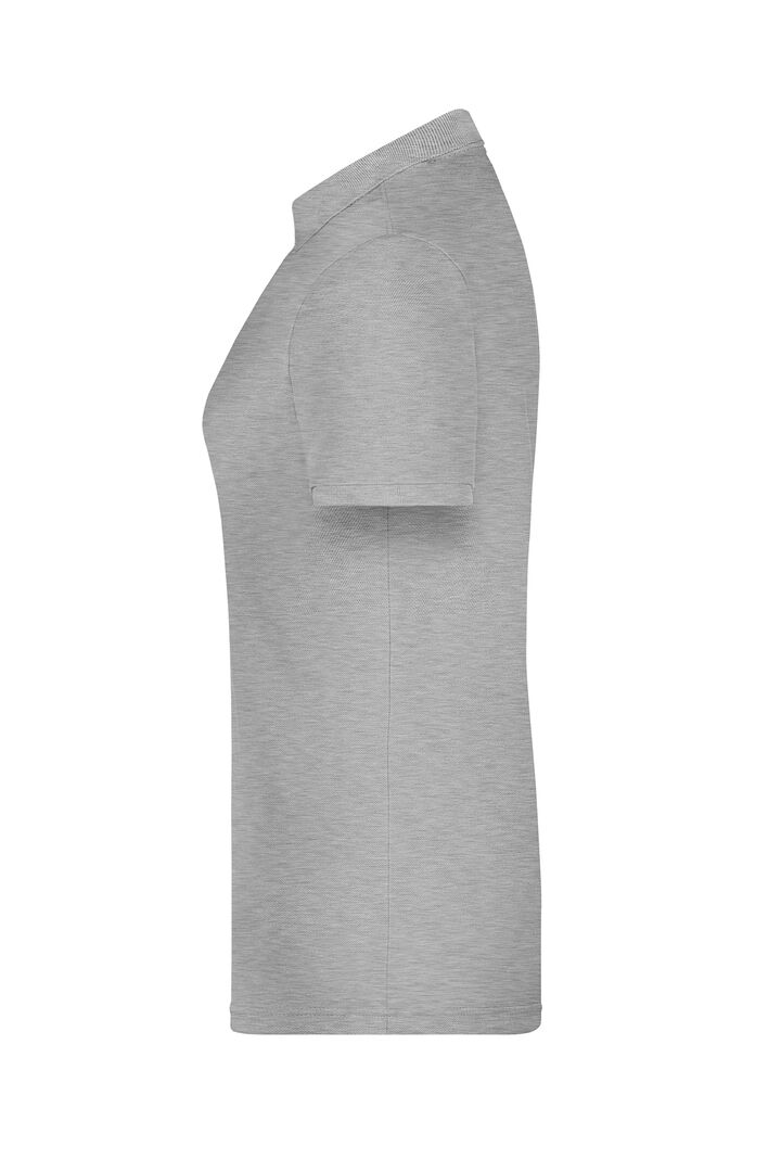 JAMES & NICHOLSON Polo Shirt Damen Gr. M grey-heather JN791
