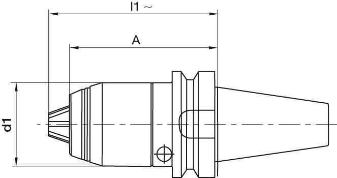 FORMAT CNC Kurzbohrfutter JISB 6339 R/L BT40 1,0-16