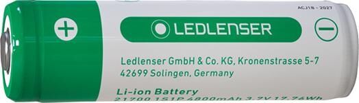 LEDLENSER Ersatzakku 21700 3,7V 4800mAh Li-Ion